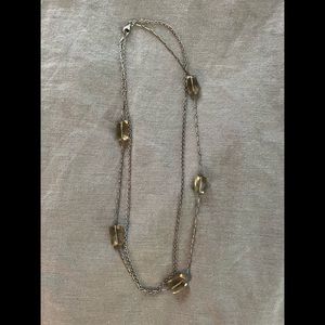 Smokey Quartz Silver Necklace